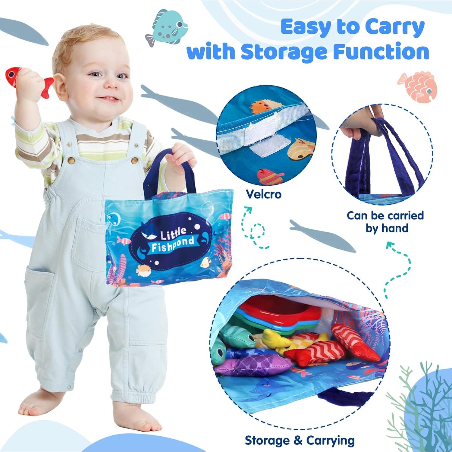 Juguetes Montessori de Pesca Rincalivestra 22 Piezas 0-3 Años