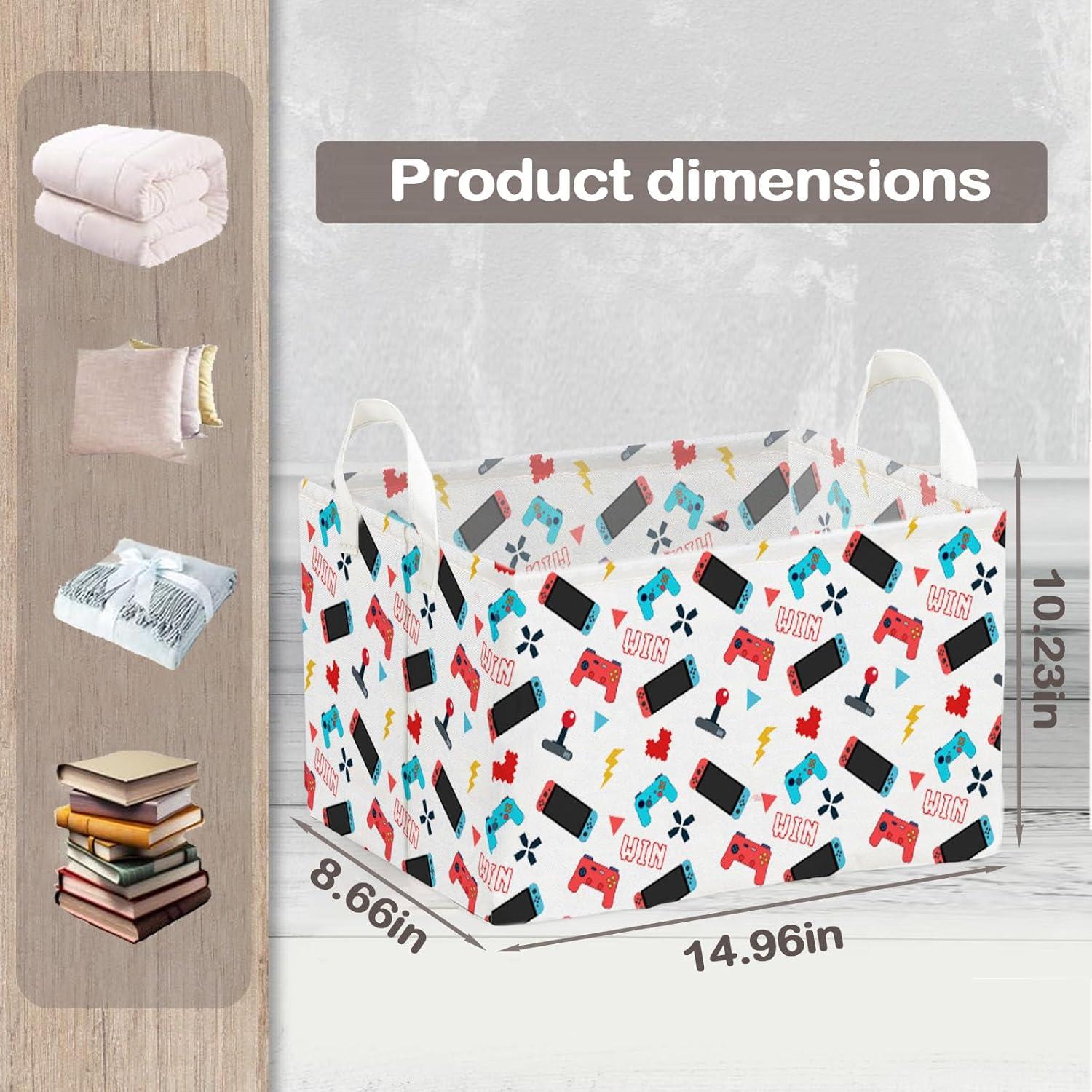 Cesta de Almacenamiento Temática QZCYU Azul 38x25x22 cm