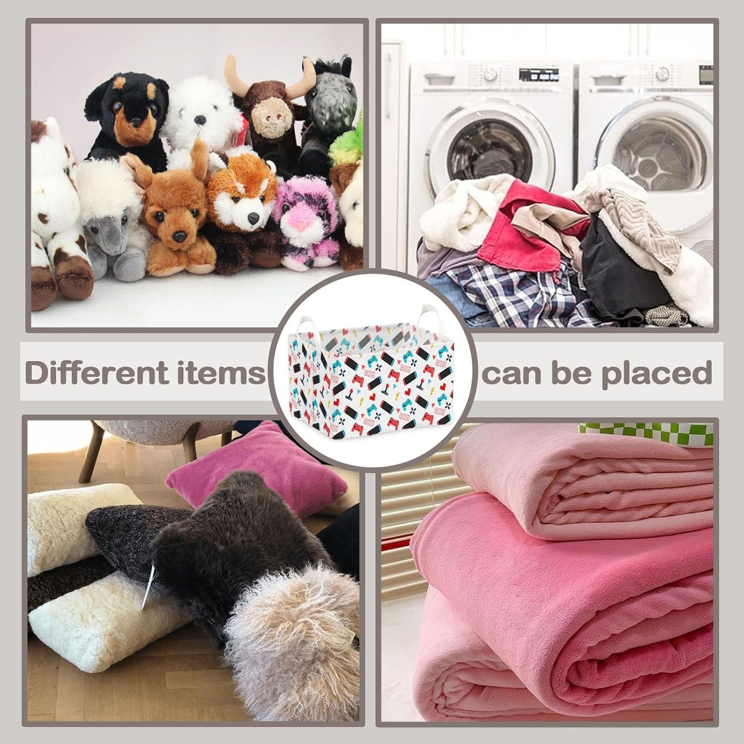 Cesta de Almacenamiento Temática QZCYU Azul 38x25x22 cm