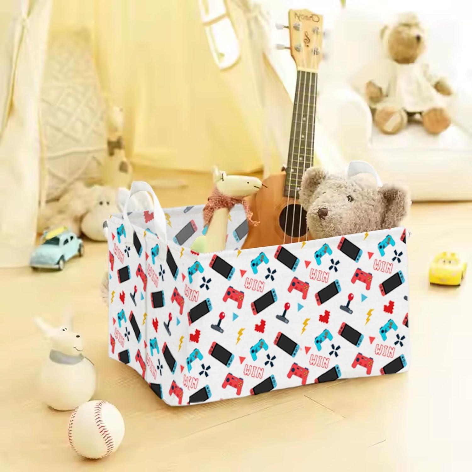 Cesta de Almacenamiento Temática QZCYU Azul 38x25x22 cm