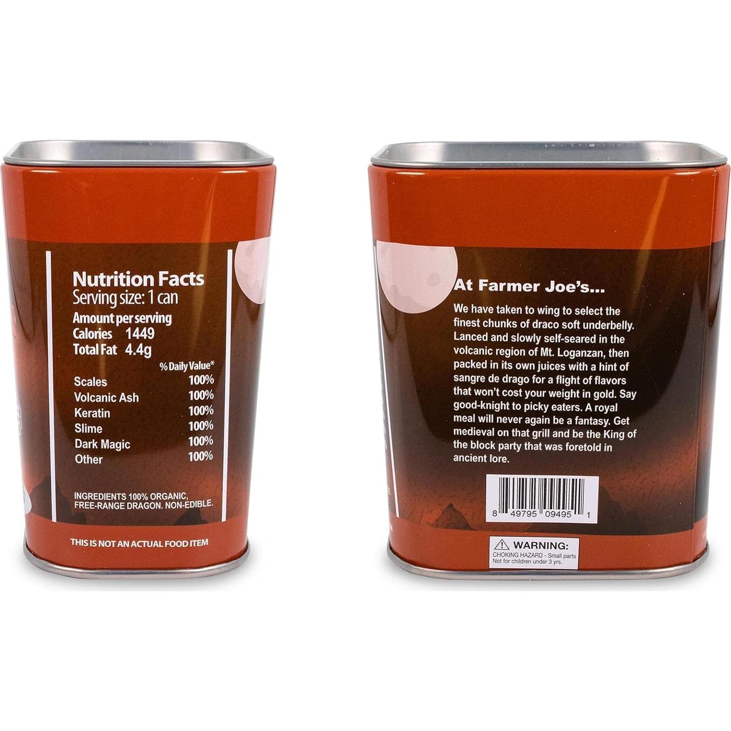 Peluches de Dragón Enlatado Toynk 453g - Regalo Divertido