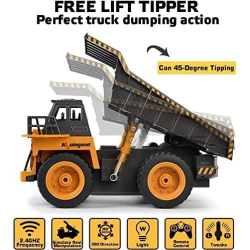 Camión Volquete RC Kolegend 4WD con Control Remoto 28cm