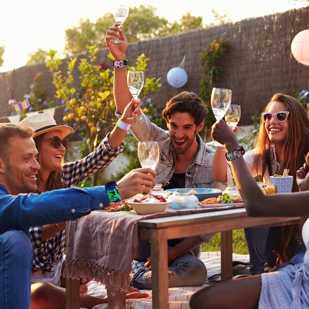 Pulseras Slap Brillantes VGOODALL 12 PCS para Niños