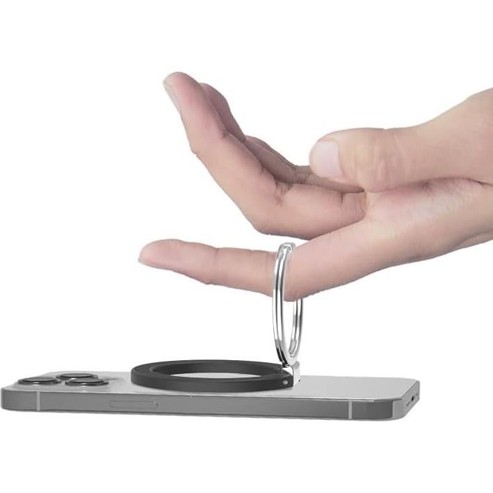 Soporte de Anillo Magnético HSDYES para Teléfono - Negro