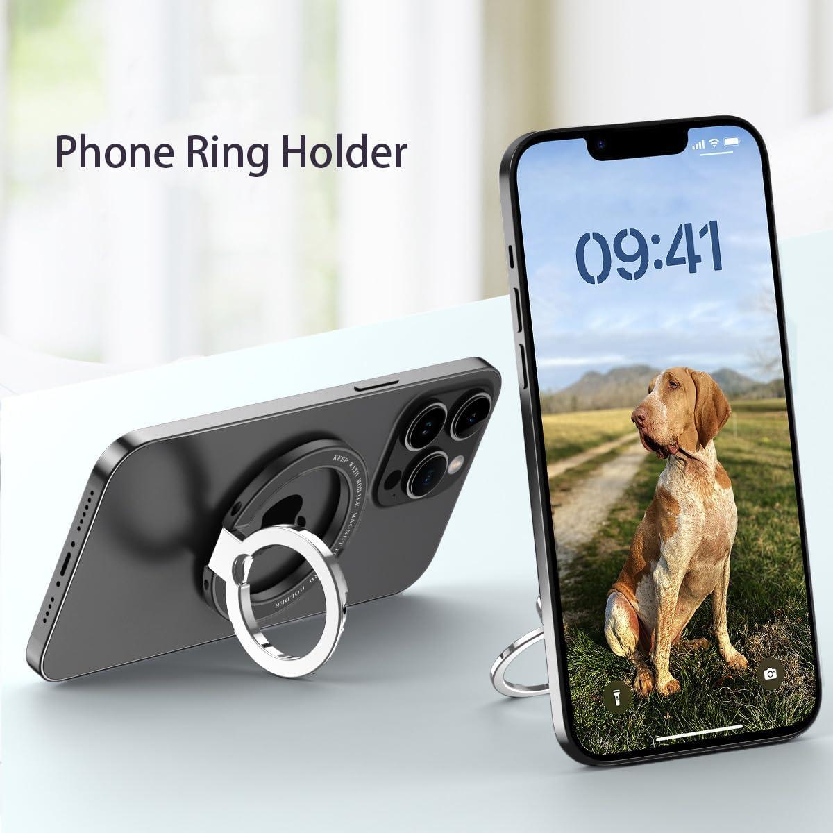 Soporte de Anillo Magnético HSDYES para Teléfono - Negro