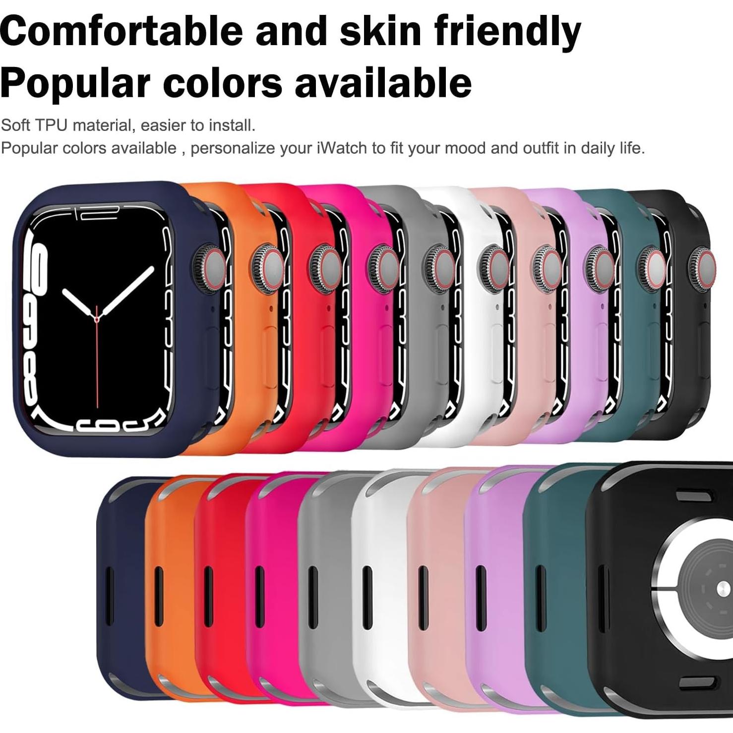 Carcasa Bumper BOTOMALL para Apple Watch 38mm Series 3/2/1 - TPU Flexible y Ligera