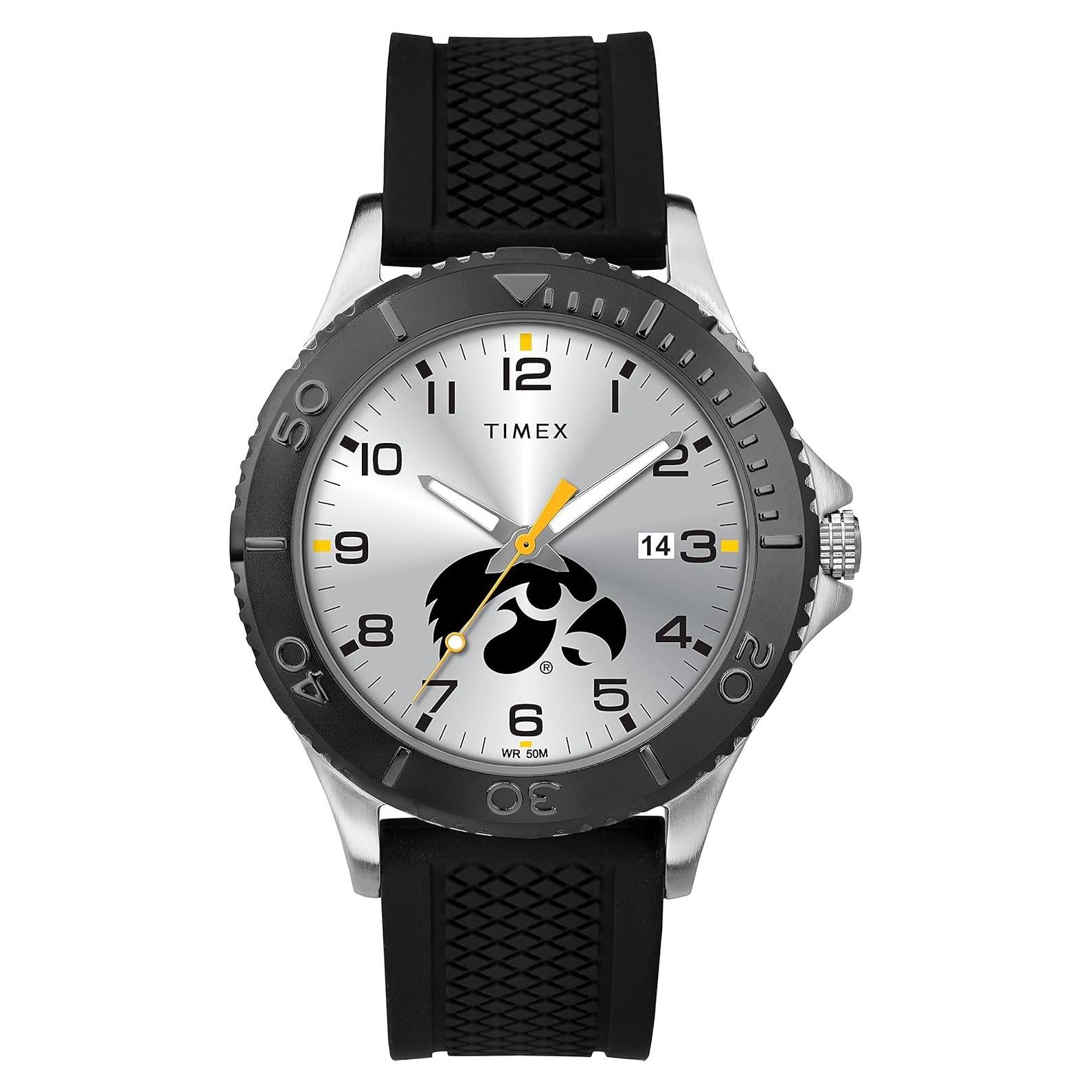 Reloj Timex Tribute Hombre 42mm Iowa Hawkeyes Silicona