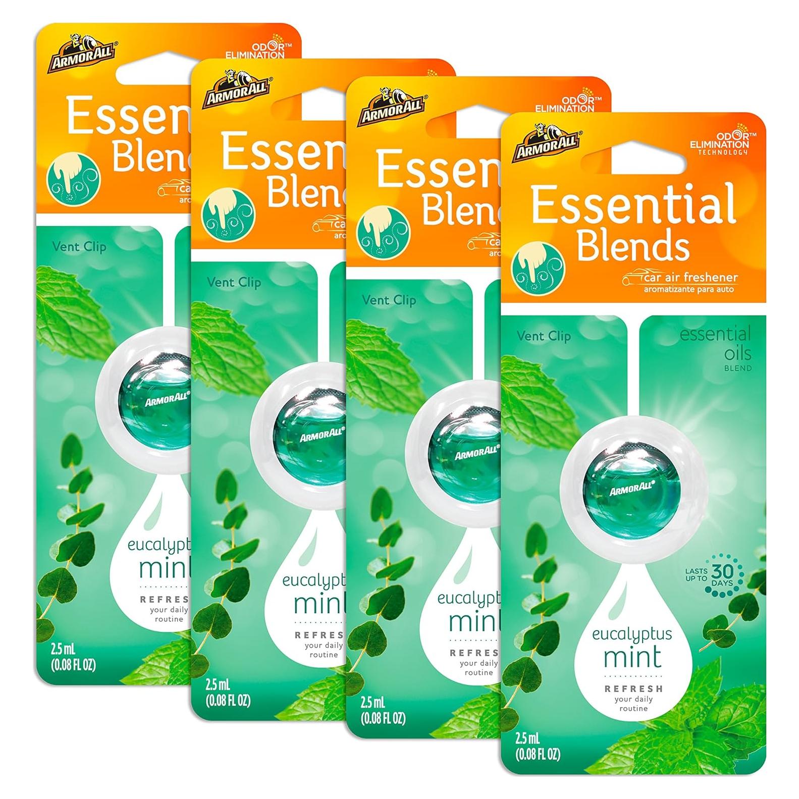 Ambientador y Purificador de Aire Armor All Menta Eucalipto 4 Piezas