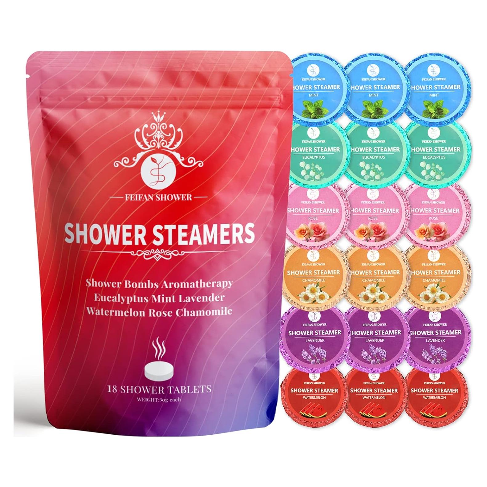 Bombas de Ducha Aromaterapia FEIFAN - Set de 18 Piezas