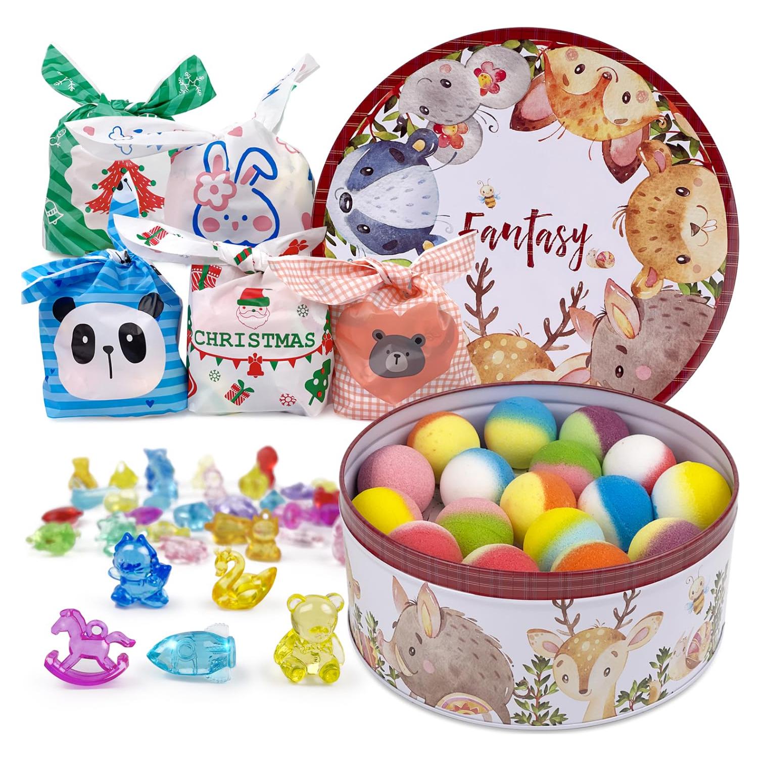 Set de 34 Bombas de Baño DOVIPE con Juguetes Sorpresa