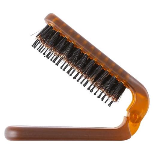Cepillo Plegable de Cerda de Jabalí Enyolidimk - Antiestático y Compacto