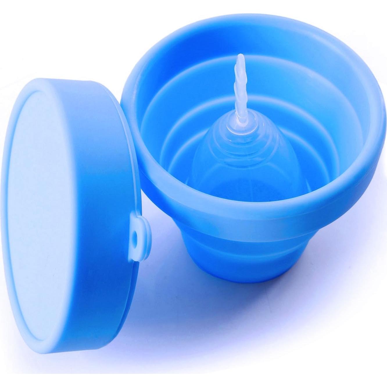 Esterilizador de Copas Menstruales LUCKY CLOVER Plegable Azul