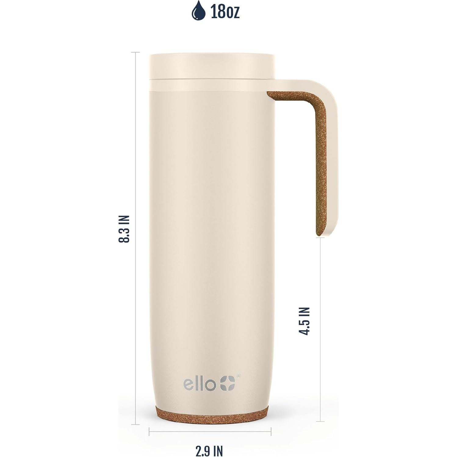 Taza de Viaje Ello Magnet 532ml Acero Inoxidable Aislada