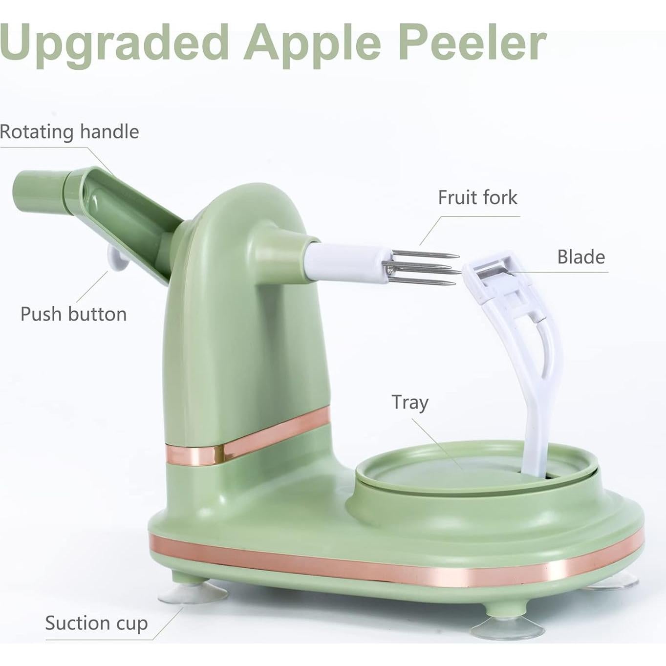 Pelador de Manzana Soft Home TA001 con Cuchilla de Acero Inoxidable