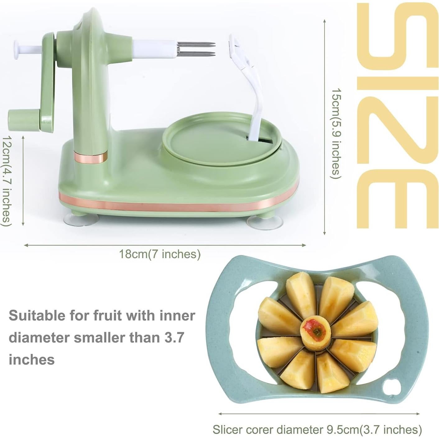 Pelador de Manzana Soft Home TA001 con Cuchilla de Acero Inoxidable