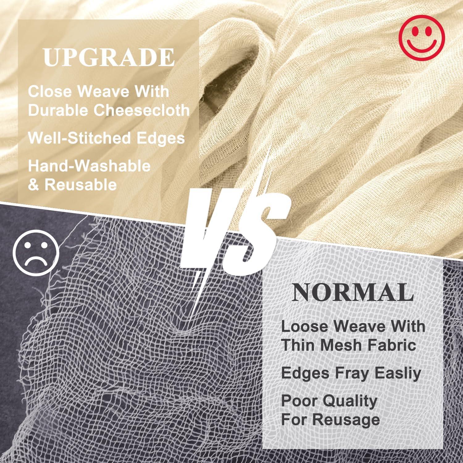 Caminito de Mesa de Queso Wokceer Beige 3.05m Boho Rústico