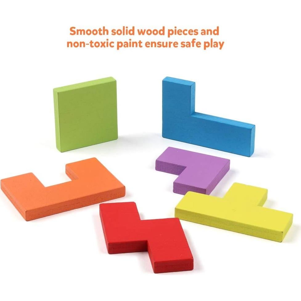 Rompecabezas de Madera Coogam 40 Piezas Tangram Educativo