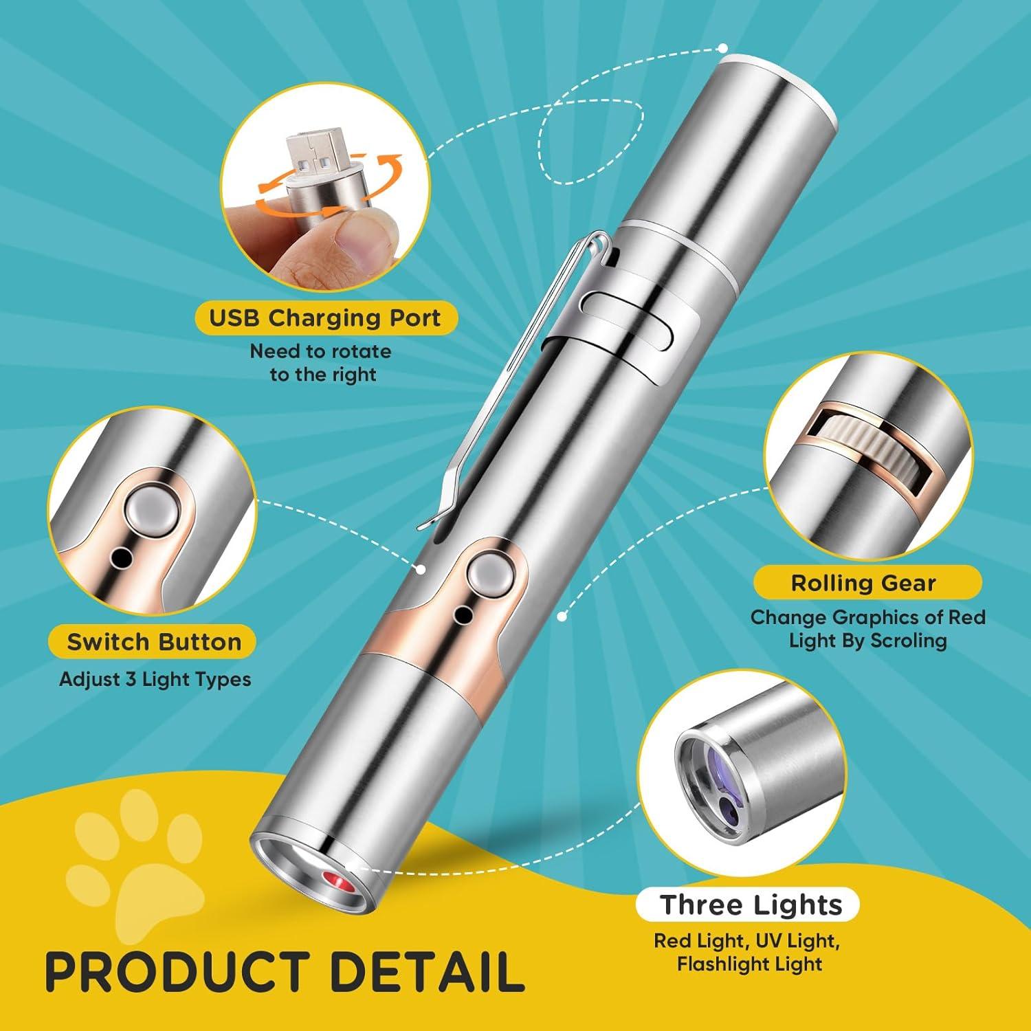 Juguete Interactivo para Gatos Koackl 2 Paquete Luz USB