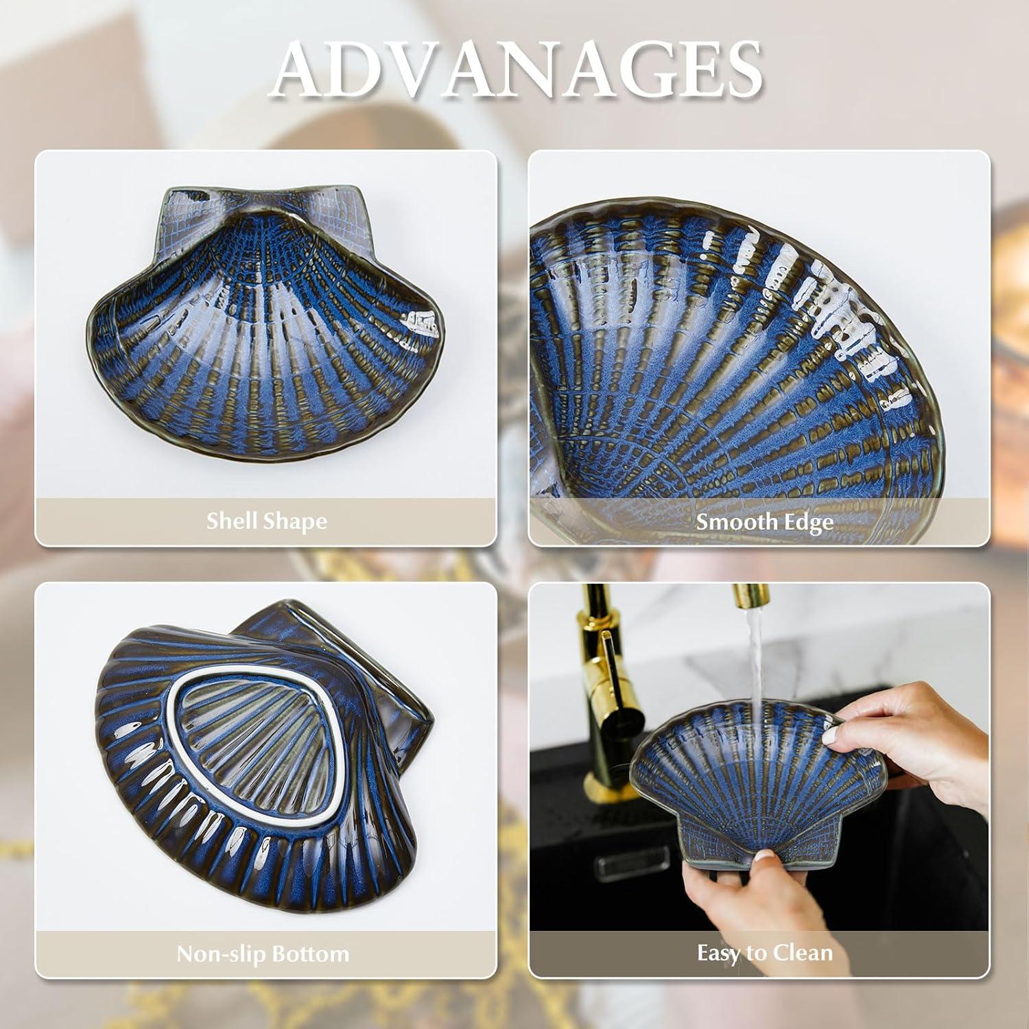 Soporte de Cuchara de Cerámica Pretty Jolly Azul 15cm