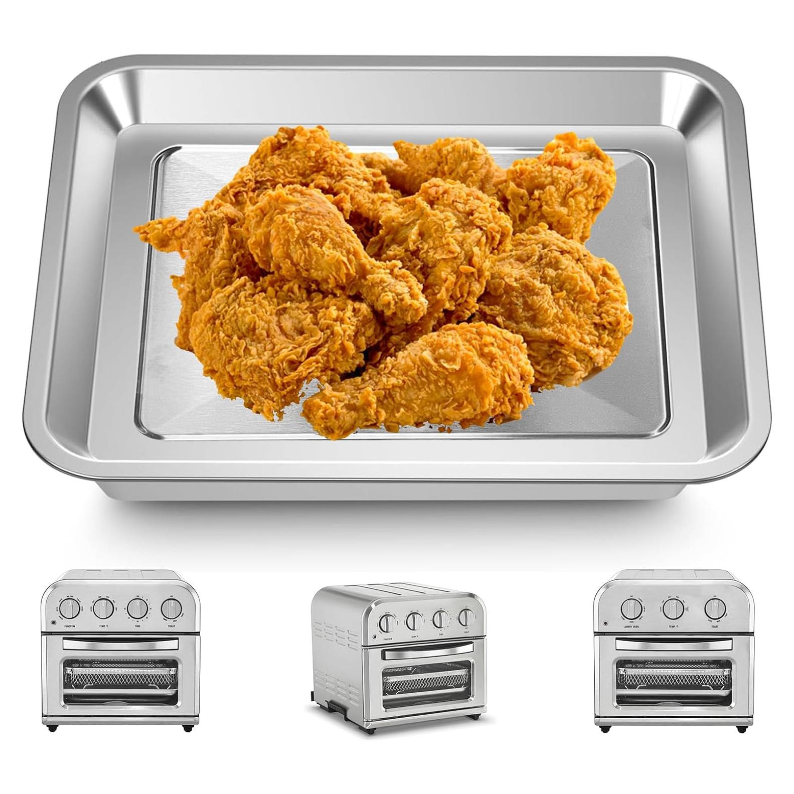 Bandeja de Acero para Horno Tostador de Aire ZHL 27.2x24.9 cm