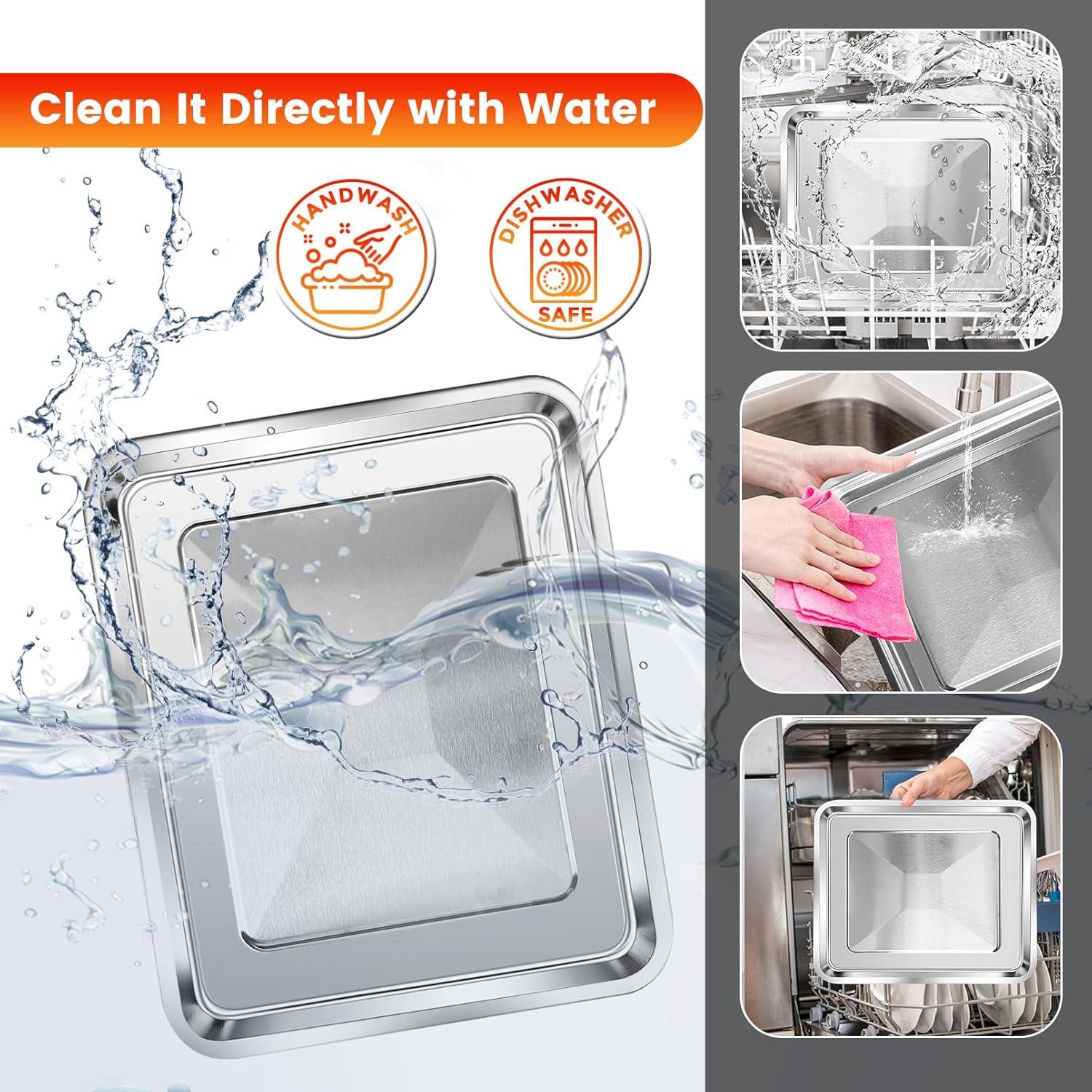 Bandeja de Acero para Horno Tostador de Aire ZHL 27.2x24.9 cm