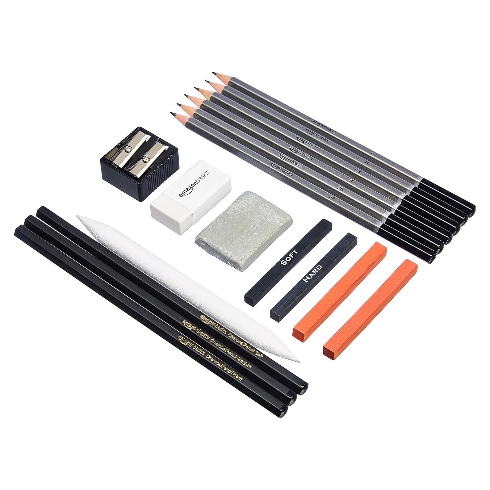 Conjunto de lápices de dibujo Amazon Basics 816 unidades