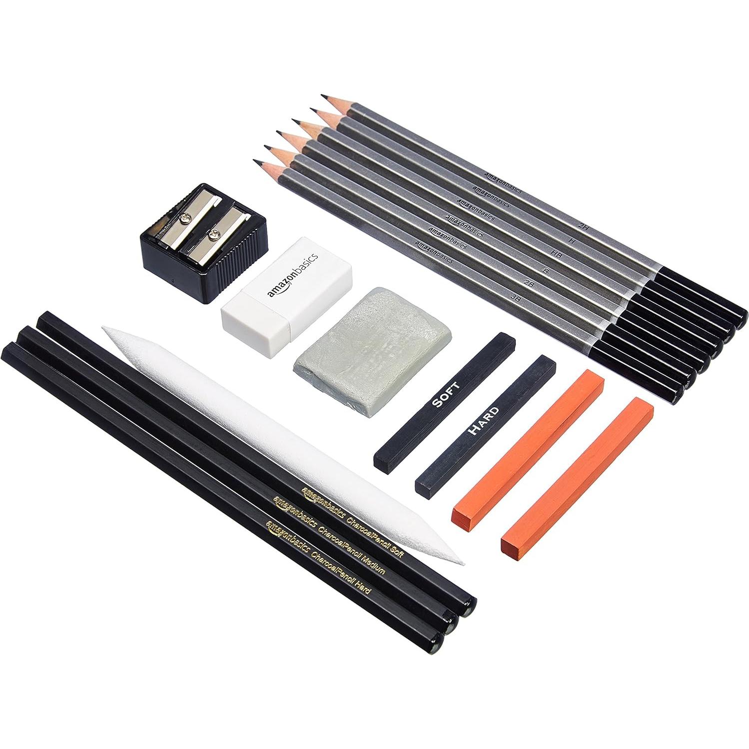 Conjunto de lápices de dibujo Amazon Basics 816 unidades