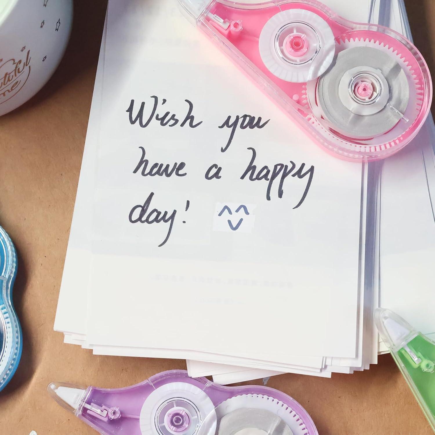 Cinta Correctora Tramboo 4 Pcs 12 m Colorida para Notas