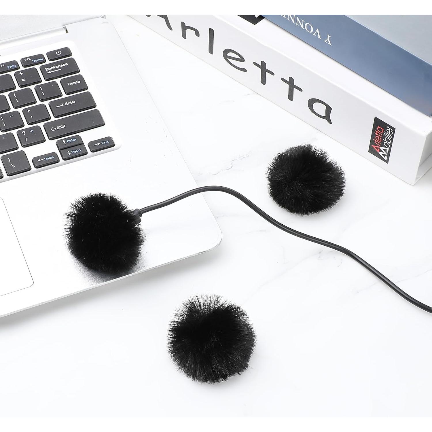 Cubierta de Micrófono Profesional 5 Piezas Negro