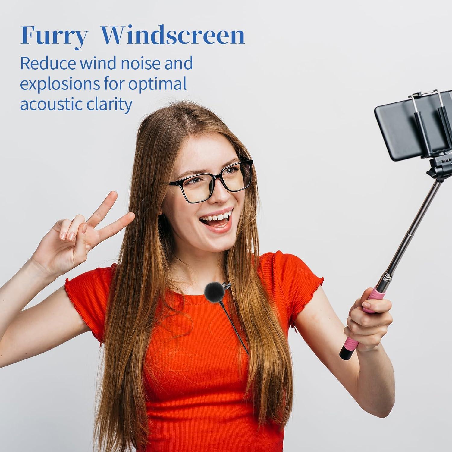 Cubierta de Micrófono Profesional 5 Piezas Negro