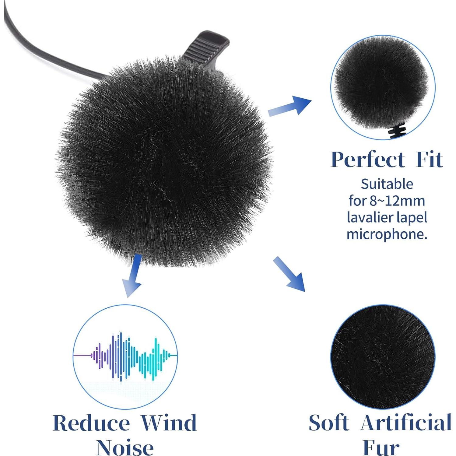 Cubierta de Micrófono Profesional 5 Piezas Negro