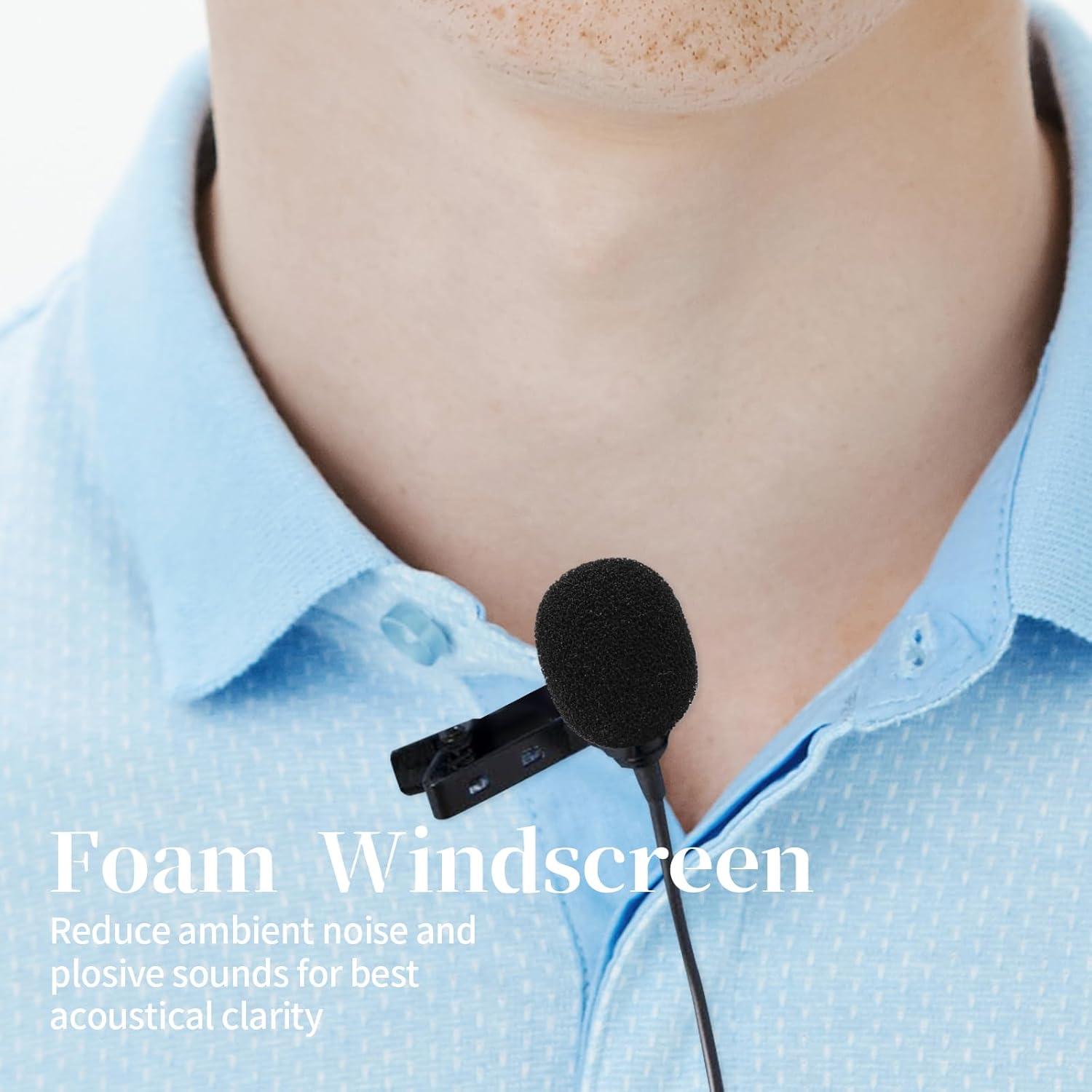 Cubierta de Micrófono Profesional 5 Piezas Negro