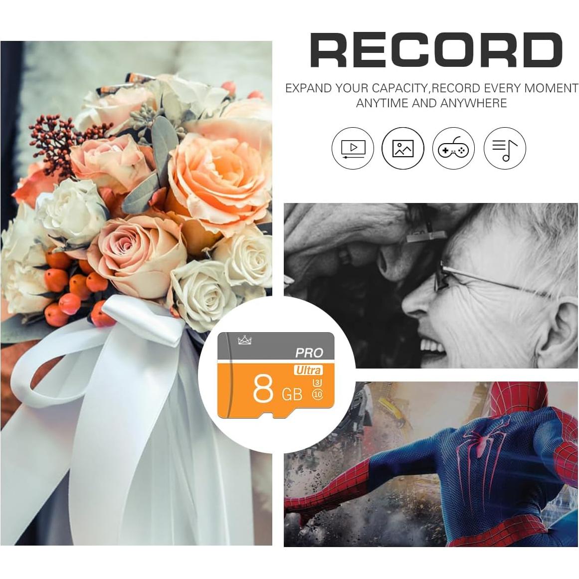 Tarjeta Micro SD 8GB Clase 10 Talebasic con Adaptador SD