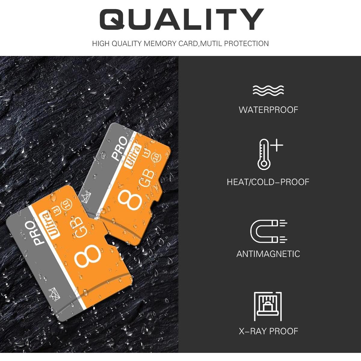 Tarjeta Micro SD 8GB Clase 10 Talebasic con Adaptador SD