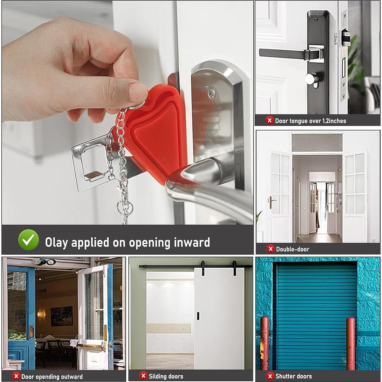 Cerradura de puerta portátil MBBEST 2P alta seguridad