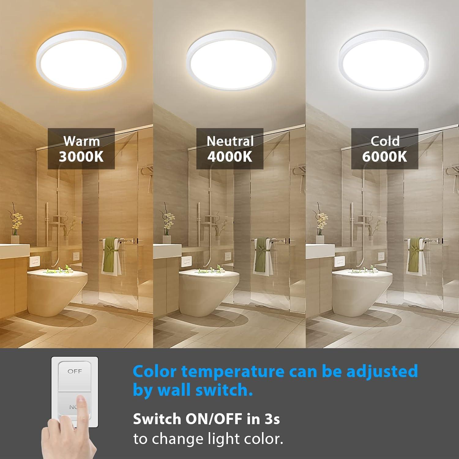 Luz de Techo Dimmable Unicozin 18W 22cm Control Remoto