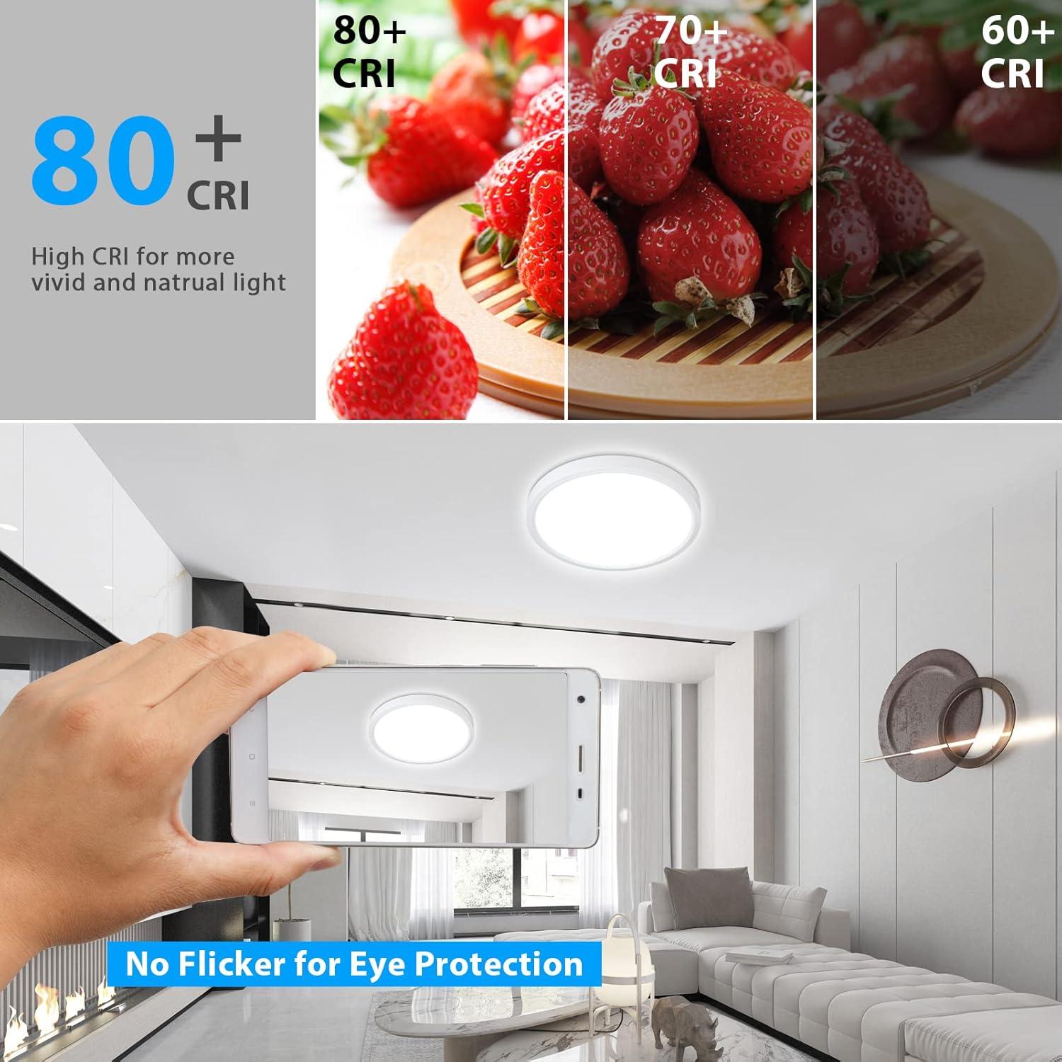 Luz de Techo Dimmable Unicozin 18W 22cm Control Remoto