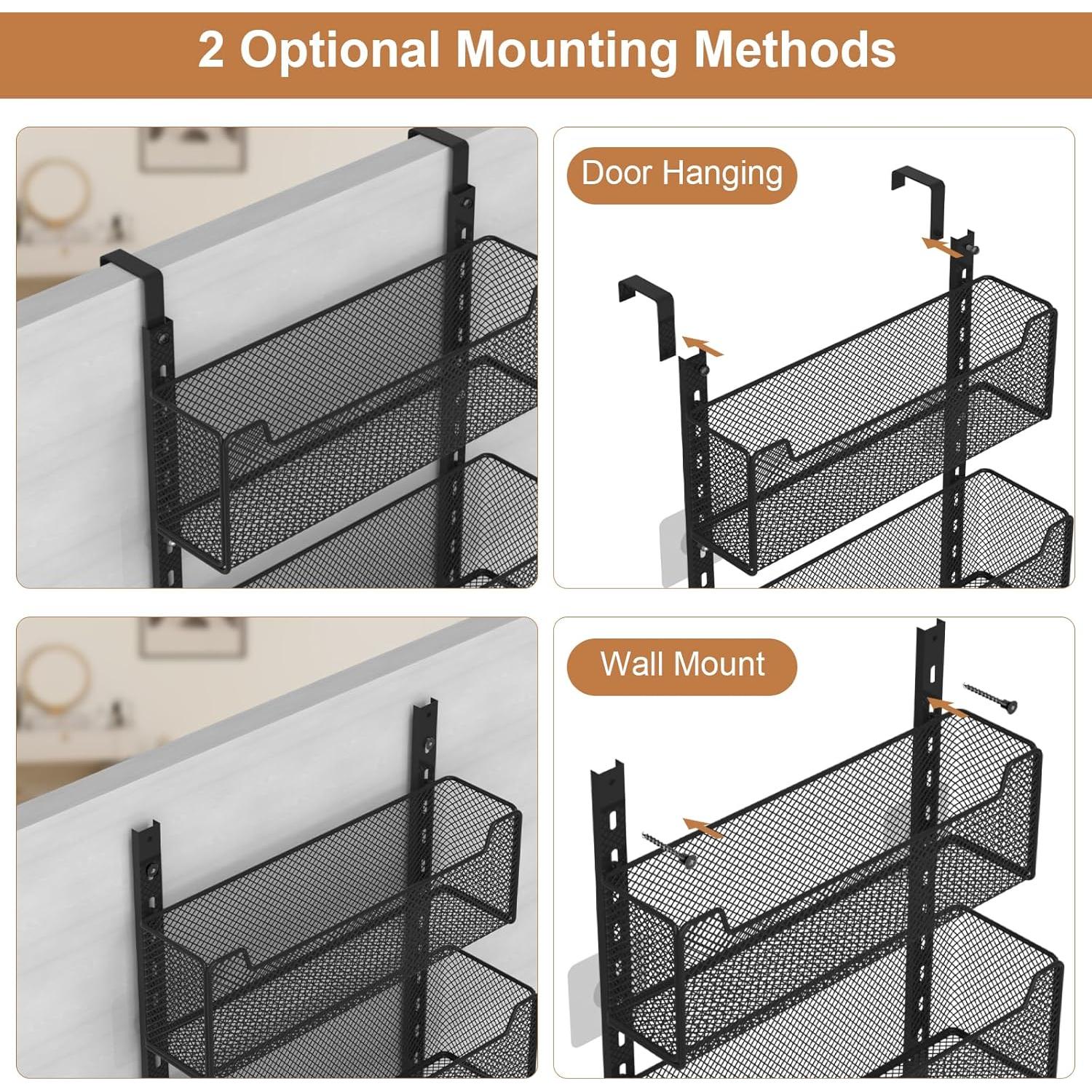 Organizador Sobre La Puerta VyGrow con 5 Cestas Ajustables