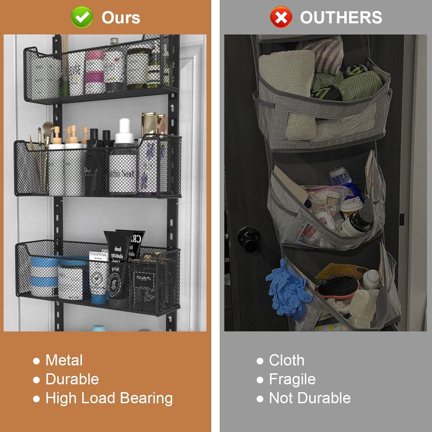 Organizador Sobre La Puerta VyGrow con 5 Cestas Ajustables