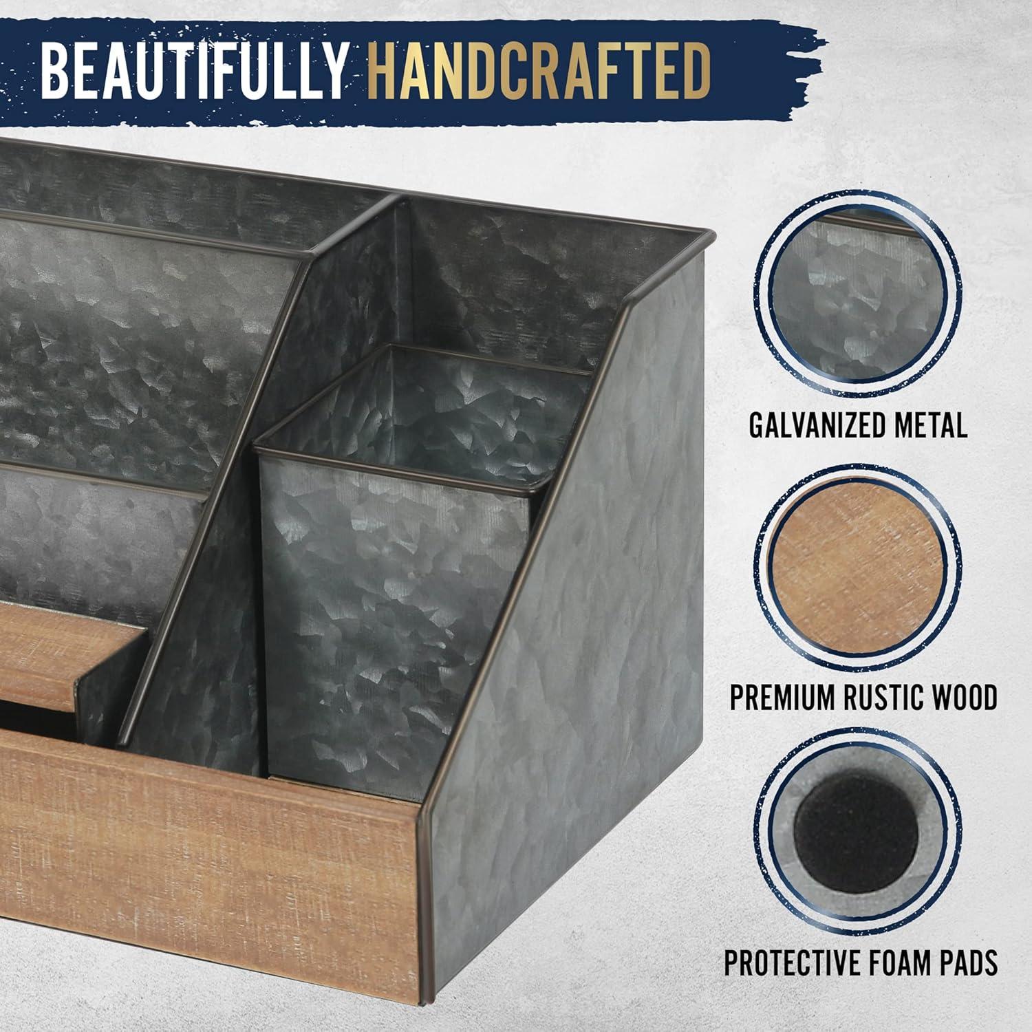 Organizador de Escritorio HBCY Creations 3 Piezas Metal Galvanizado