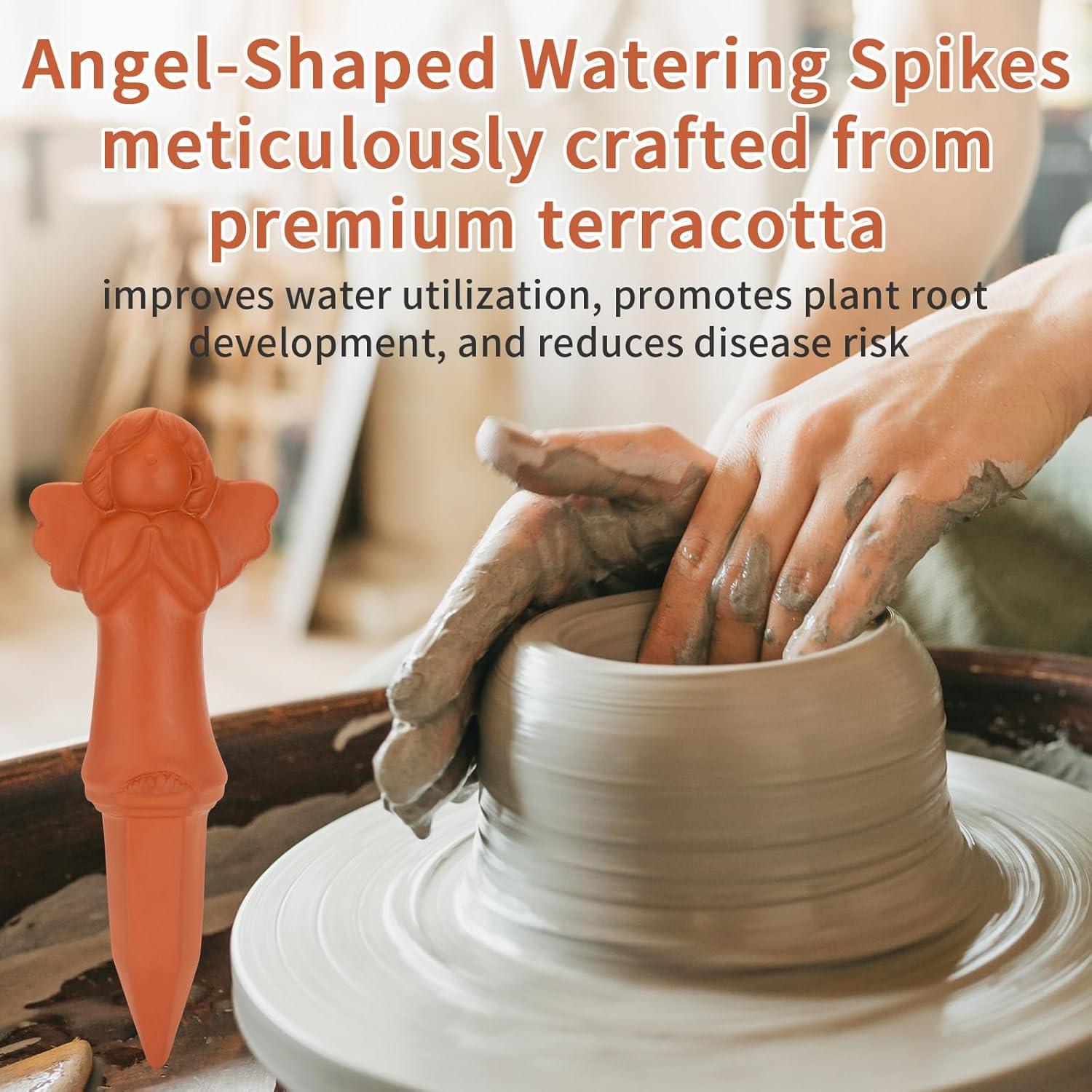 Esferas de Riego de Terracota WILDKEN - Paquete de 3 Picos Ángel