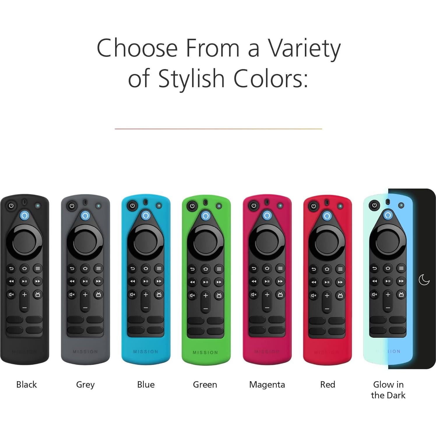 Made for Amazon Remote Cover Case, for Alexa Voice Remote (3rd Gen) - Black