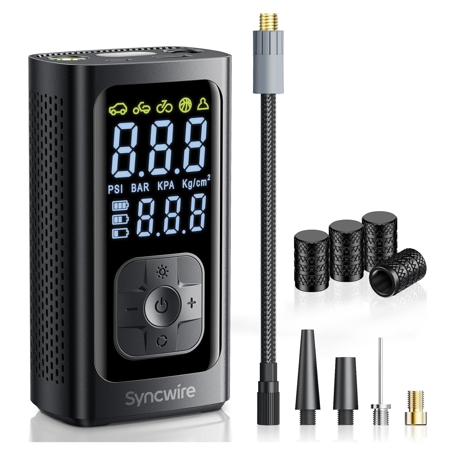 Compresor de Aire Portátil Syncwire SW2002 - 150 PSI, LCD