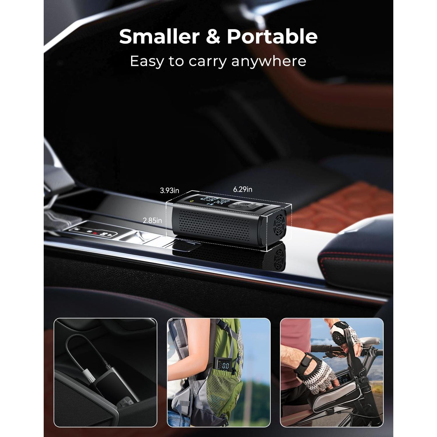 Compresor de Aire Portátil Syncwire SW2002 - 150 PSI, LCD