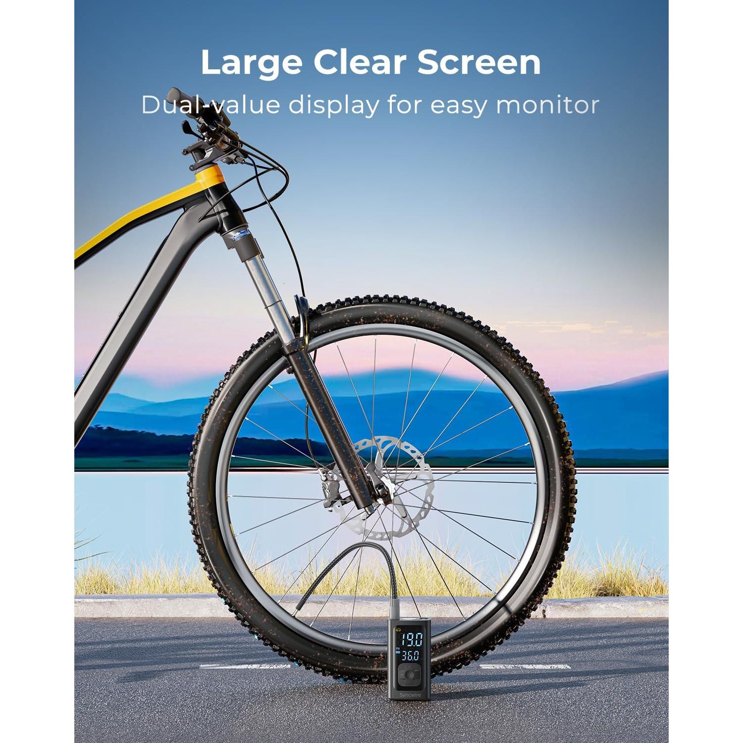 Compresor de Aire Portátil Syncwire SW2002 - 150 PSI, LCD