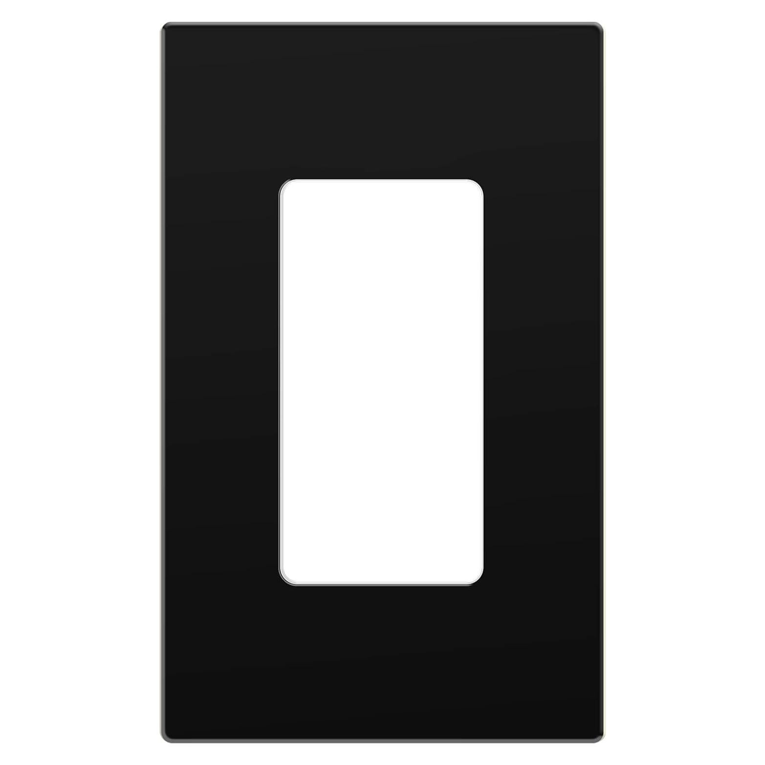Placa de Pared Decorativa Enerlites SI8831-BK 1-Gang Negro
