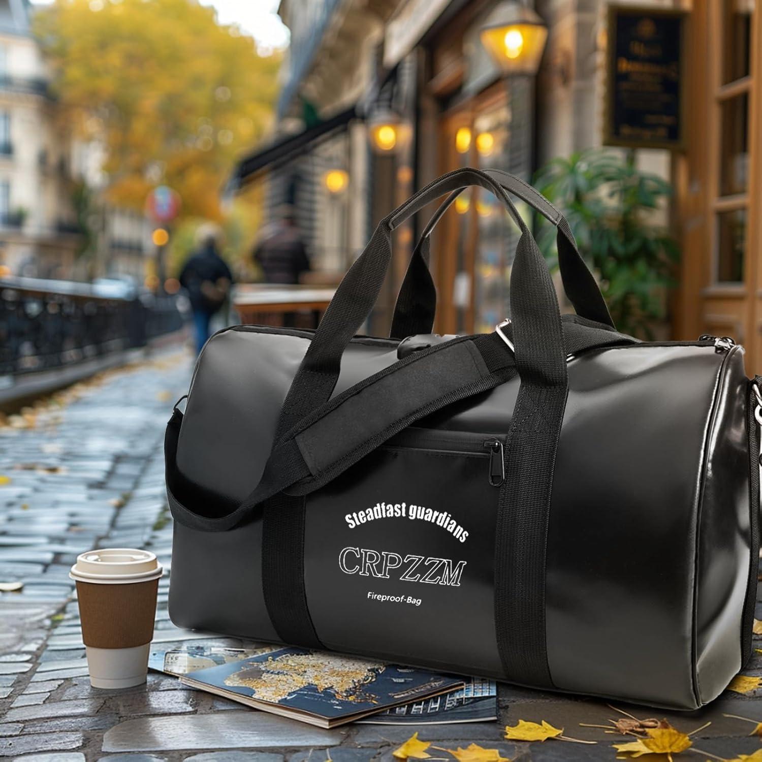 Bolsa de Viaje a Prueba de Fuego y Agua CRPZZM 43x25x22cm