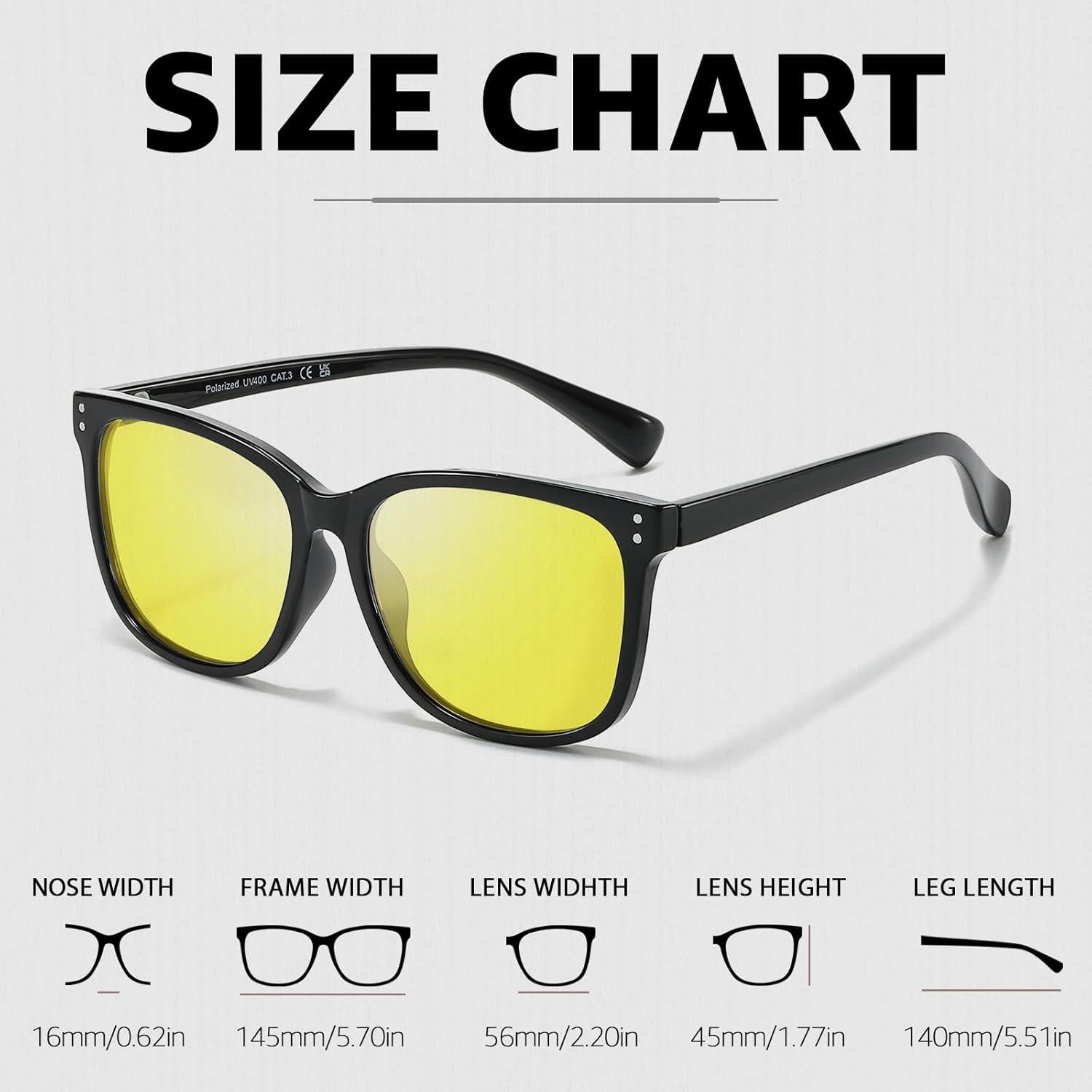 Gafas de Conducción Nocturna Myiaur Amarillas UV400