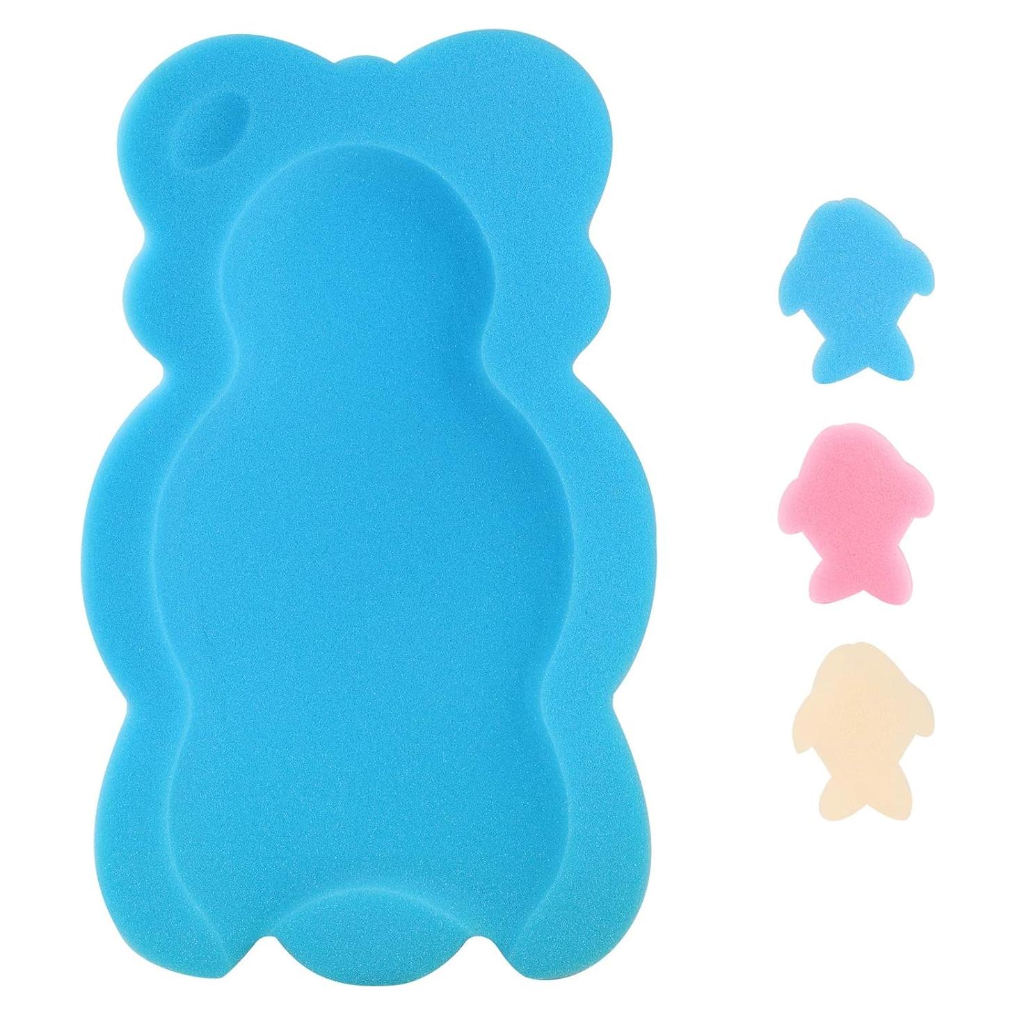 Cojín de Baño para Bebés Azul - Esponja de Fibra 48x30x5cm