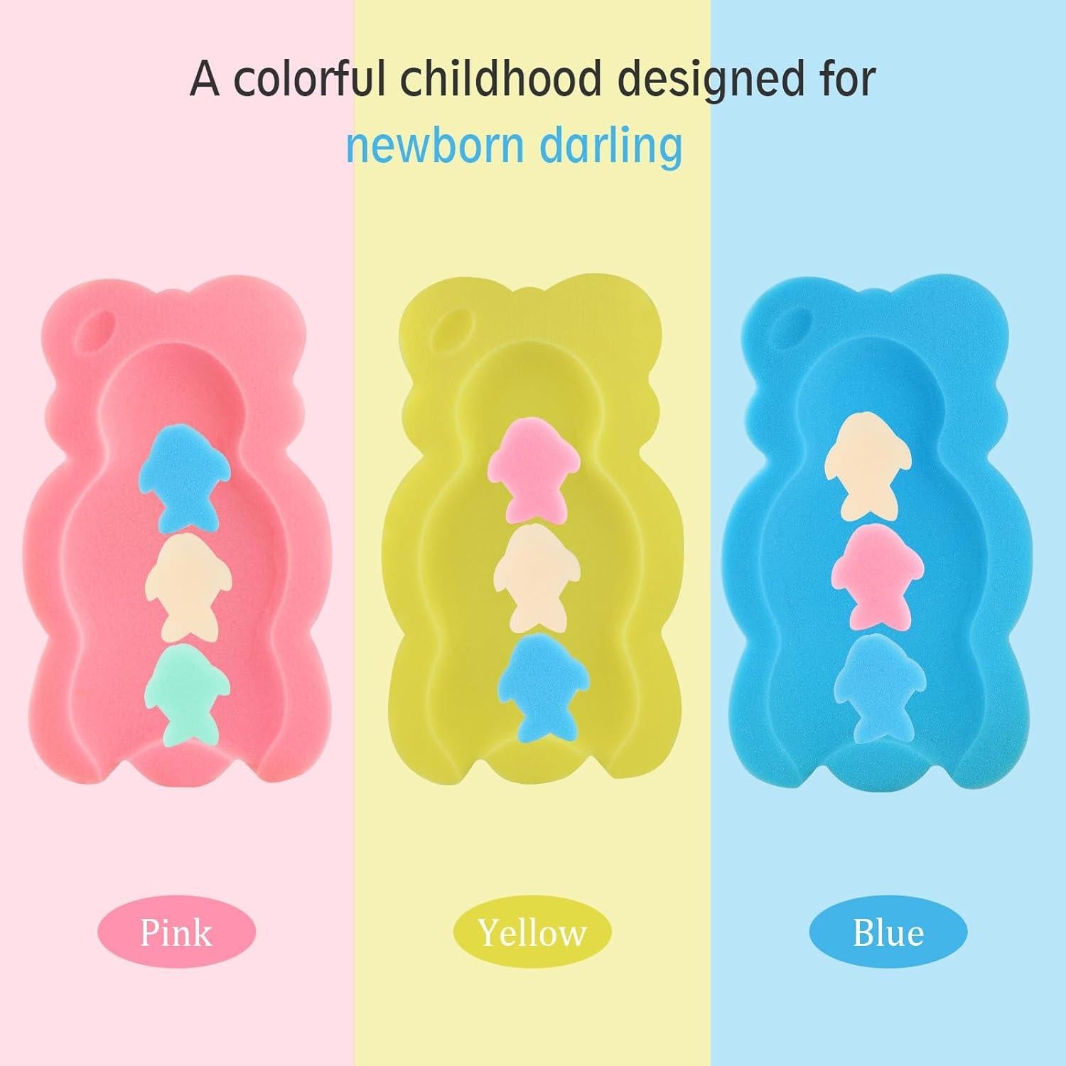 Cojín de Baño para Bebés Azul - Esponja de Fibra 48x30x5cm